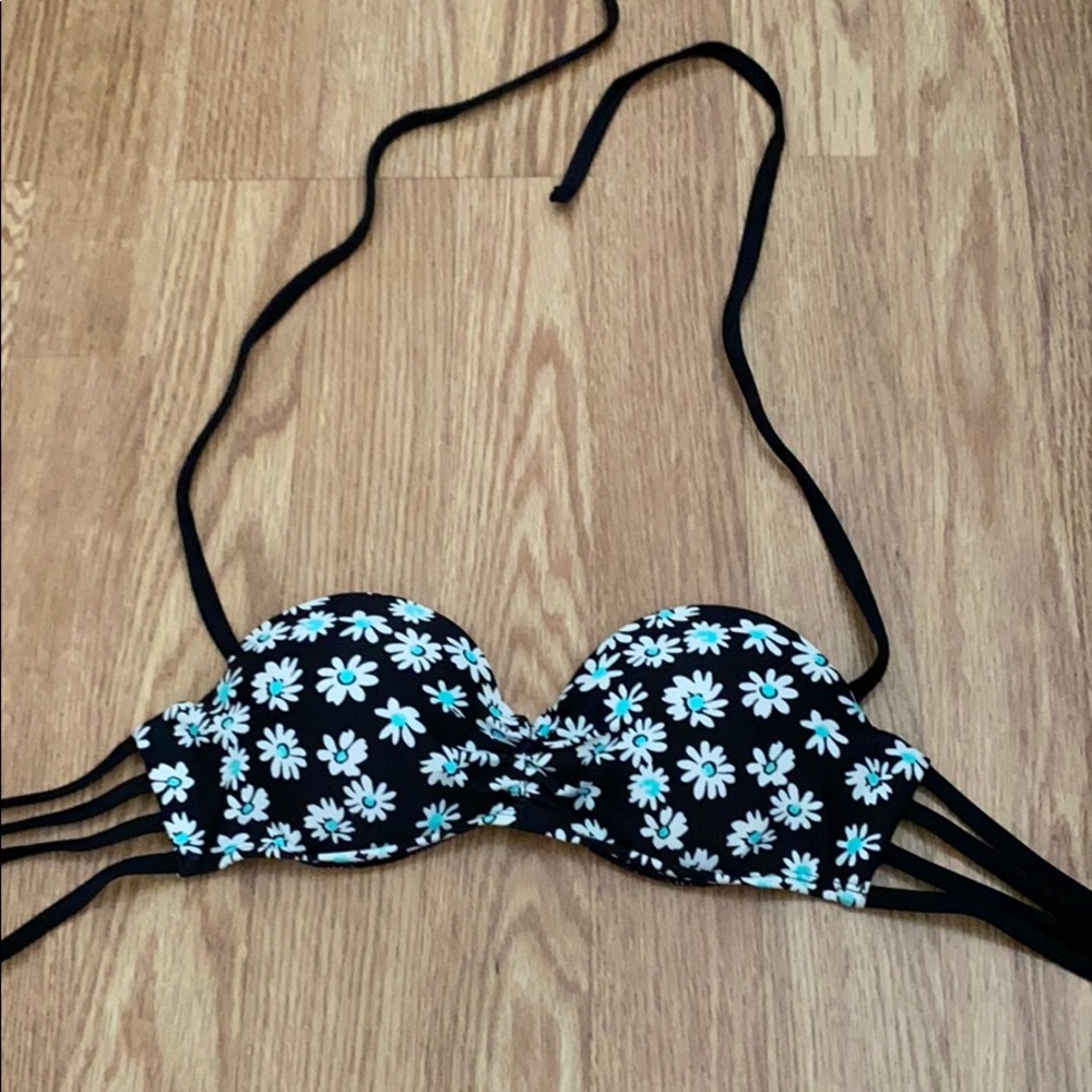 Floral bikini top